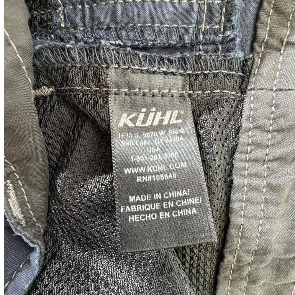 KUHL Radikl Shorts 32 Blue Vented Crotch Hiking Outdoor Utility Gorpcore Casual